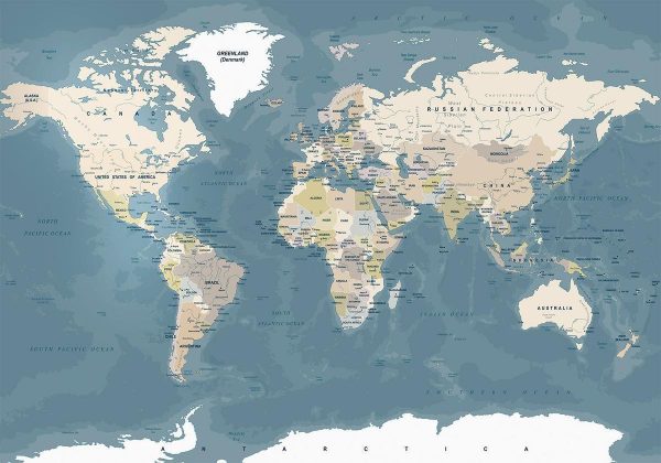 Wall Mural - Vintage World Map