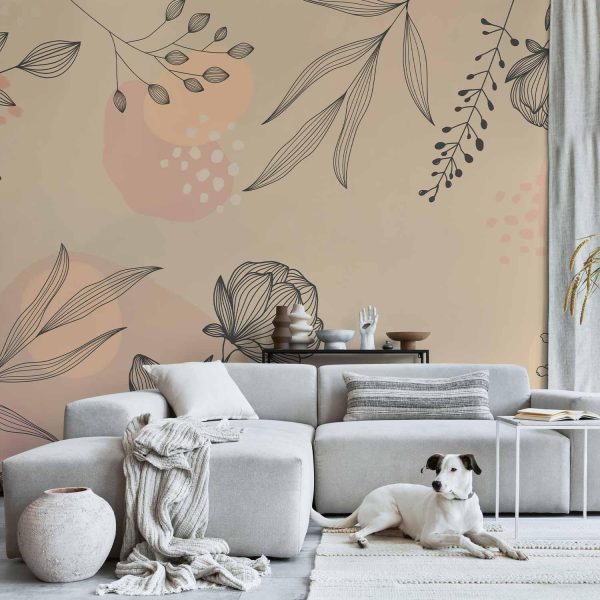Wall Mural Wallpaper - Warm Shades of Nature - Image 2
