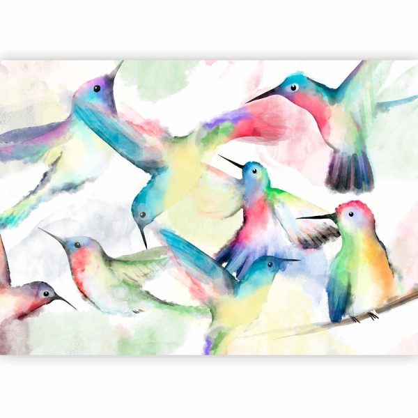 Wall Mural Wallpaper - Watercolor Birds - Image 4