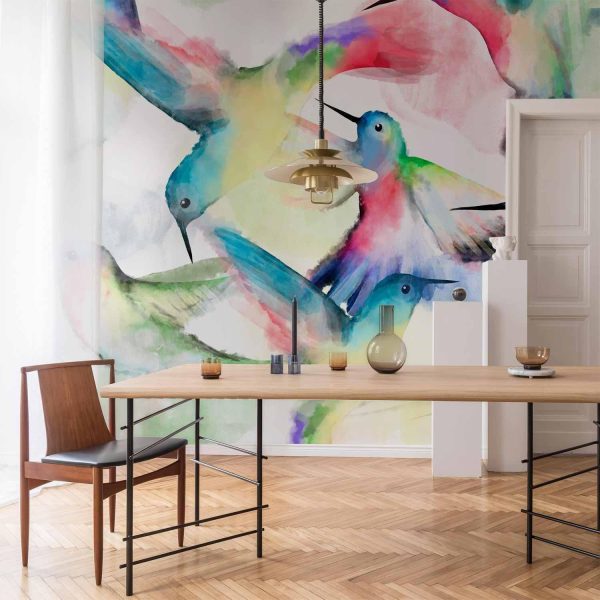 Wall Mural Wallpaper - Watercolor Birds - Image 2