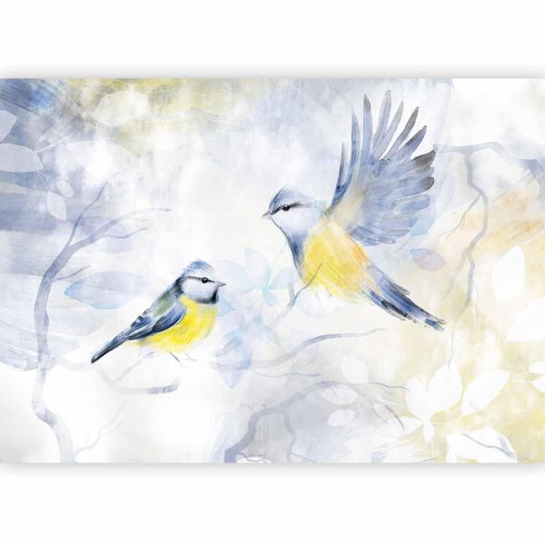 Wall Mural Wallpaper - Watercolor Tit - First Variant - Image 4