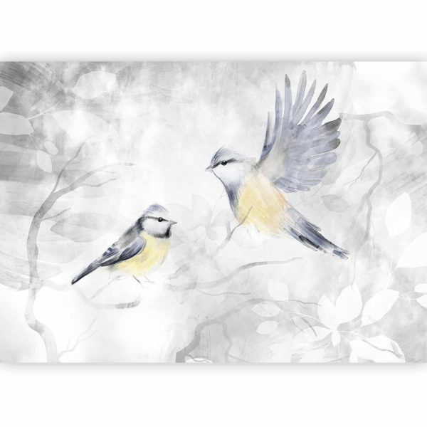 Wall Mural Wallpaper - Watercolor Tit - Second Variant - Image 4