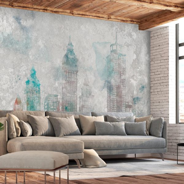 Wall Mural Wallpaper - Watercolour City - Image 3
