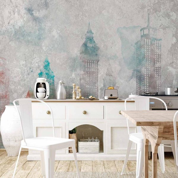 Wall Mural - Watercolour City