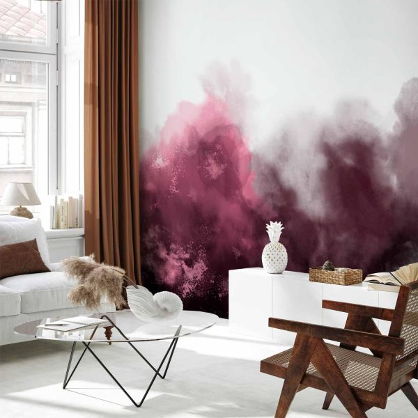 Wall Mural Wallpaper - Watercolour Variation - Red