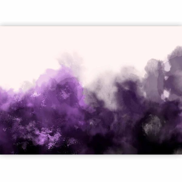 Wall Mural Wallpaper - Watercolour Variation - Violet - Image 4