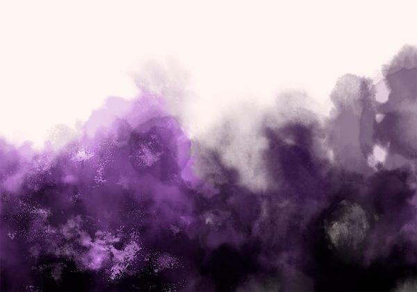 Wall Mural Wallpaper - Watercolour Variation - Violet - Image 6