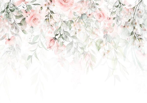 Wall Mural - Waterfall of Roses - First Variant