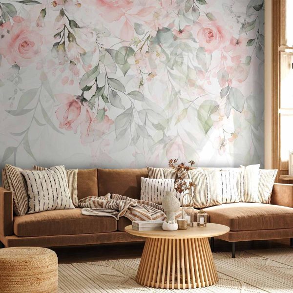 Wall Mural - Waterfall of Roses - First Variant