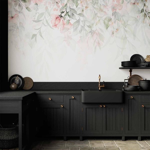 Wall Mural - Waterfall of Roses - First Variant
