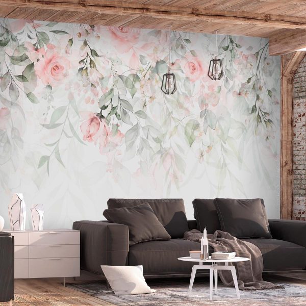 Wall Mural - Waterfall of Roses - First Variant