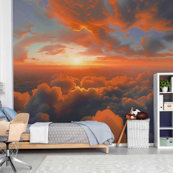 Wall Mural - When Dawn Tickles the Clouds: A Spectacle of Colors on the Morning Sky - Image 2