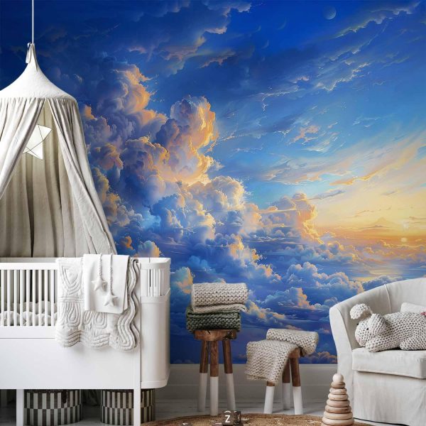 Wall Mural - When the Sky Becomes a Canvas: Artistic Creation of Nature in the Clouds - Image 2