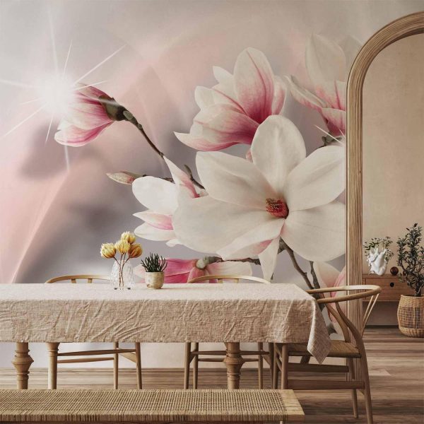 Wall Mural Wallpaper - White magnolias - Image 2