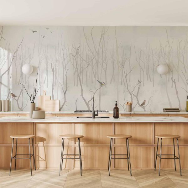 Wall Mural Wallpaper - Winter Forest - Image 2