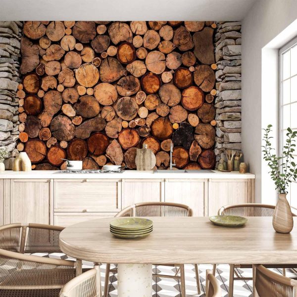 Wall Mural Wallpaper - Wooden Gate - Image 2
