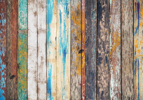 Wall Mural Wallpaper - Wooden Rainbow - Image 6