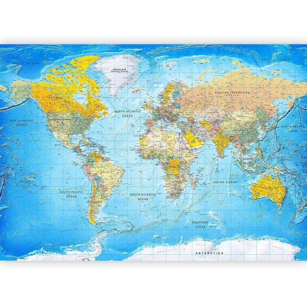Wall Mural Wallpaper - World Classic Map - Image 5