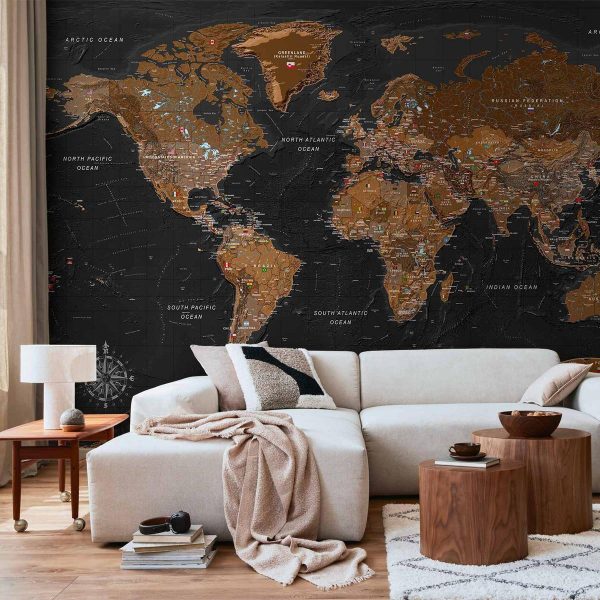 Wall Mural - World: Stylish Map