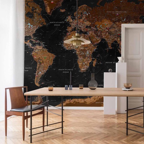 Wall Mural - World: Stylish Map