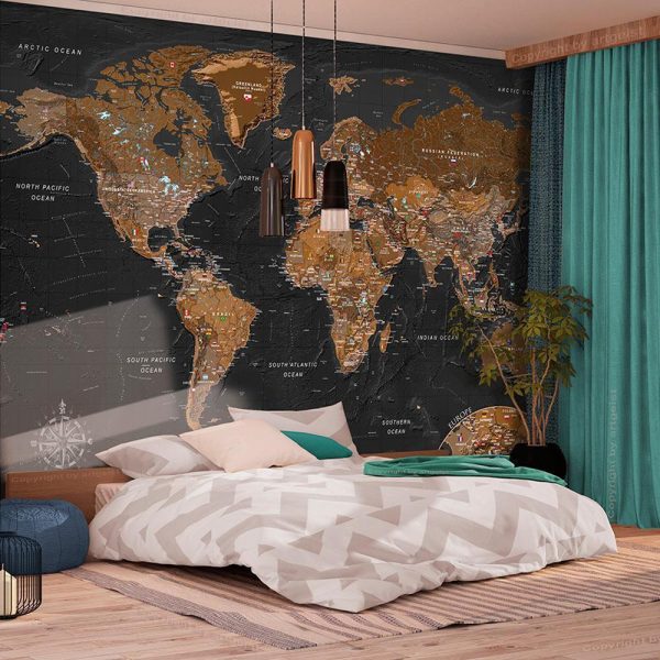 Wall Mural - World: Stylish Map