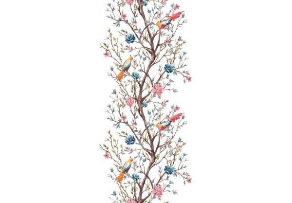 Wallpaper - Birds on a Flowering Twig - Image 4