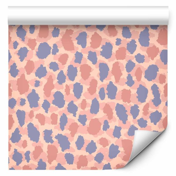 Wallpaper - Giraffe Pattern - colorful animal pattern in blue-pink spots - Image 2