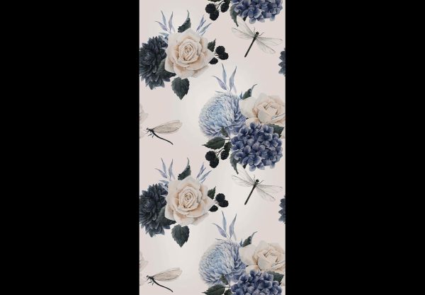 Wallpaper - Roses and Hydrangeas
