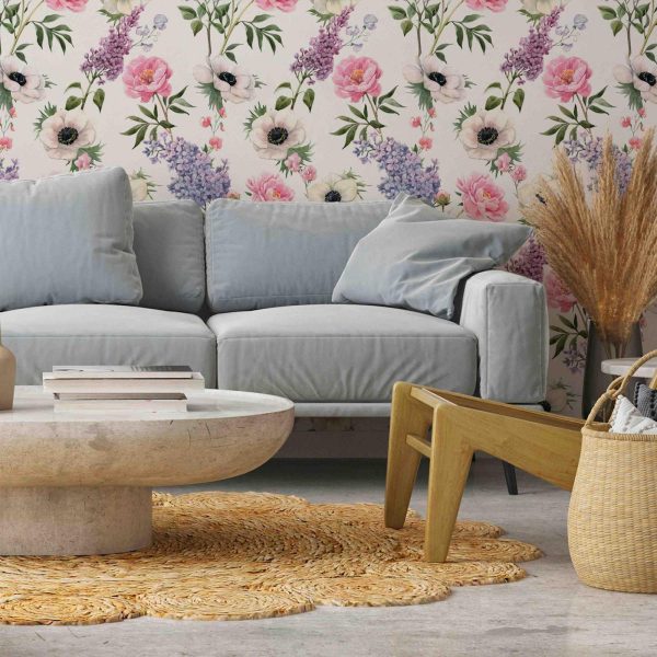 Wallpaper - Roses and Lilacs - Image 2